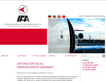 Tablet Screenshot of ifa-flugambulanz.de